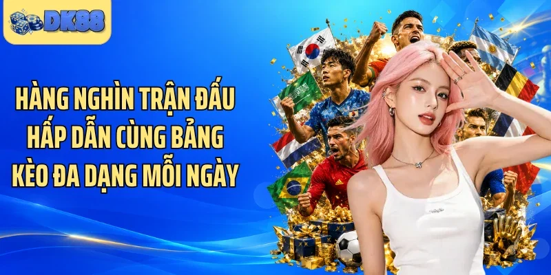 Hàng nghìn trận đấu hấp dẫn cùng bảng kèo đa dạng mỗi ngày