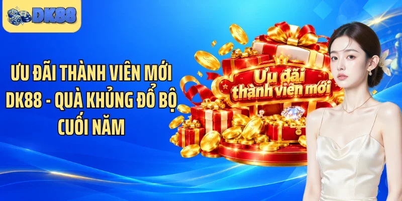 Ưu Đãi Thành Viên Mới DK88 - Quà Khủng Đổ Bộ Cuối Năm